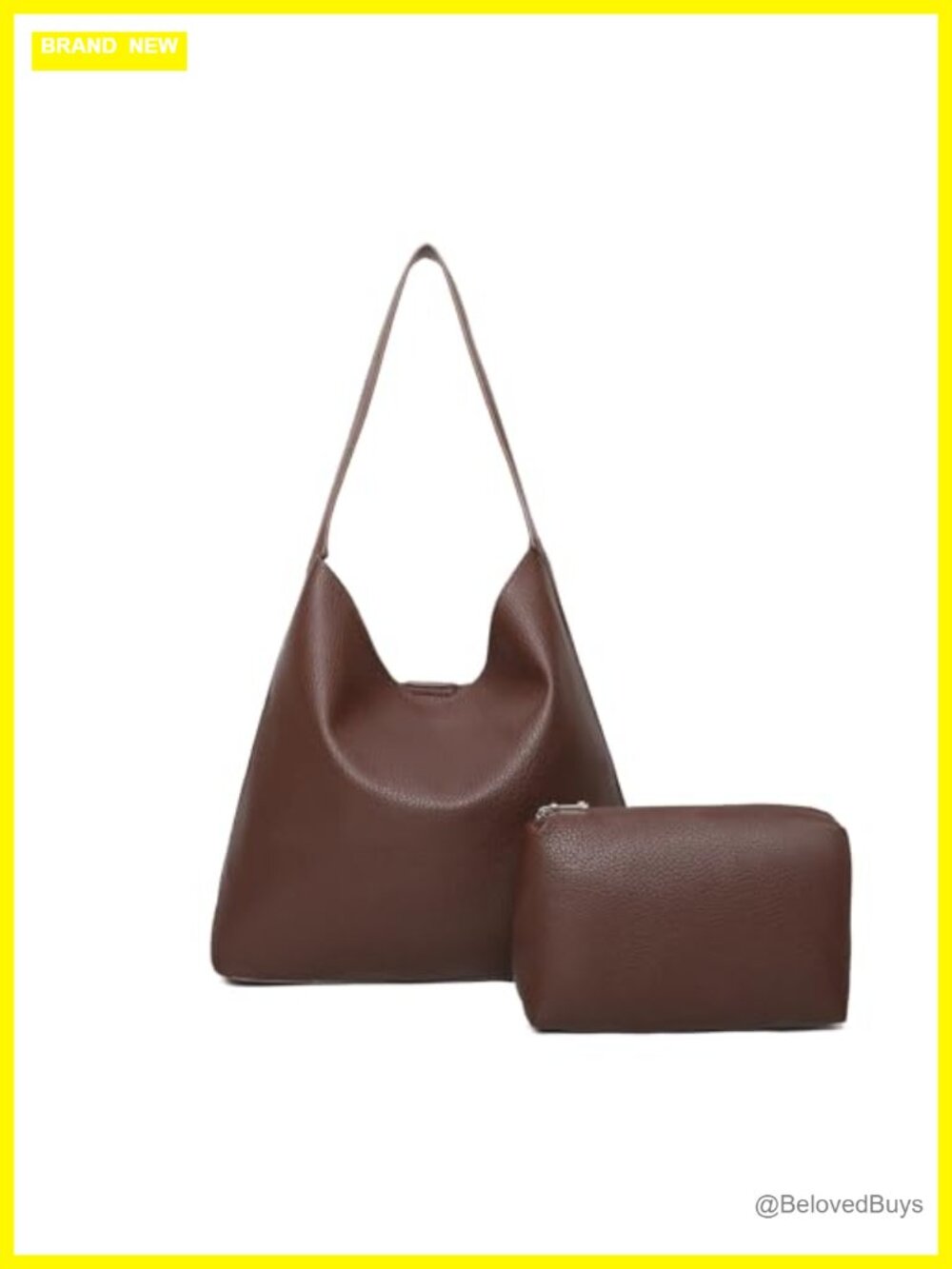 Soft Vegan Leather Hobo Bag for Women Slouchy Shoulder Tote Lightweight